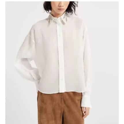 Brunello Cucinelli Herbarium Embroidery shirt